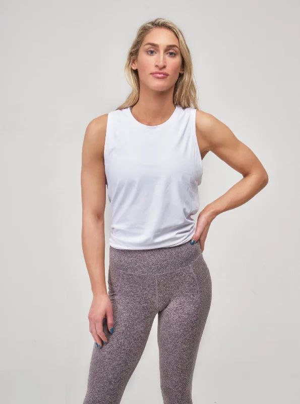 Luxe Comfort Tidal Flow Tank Top - White