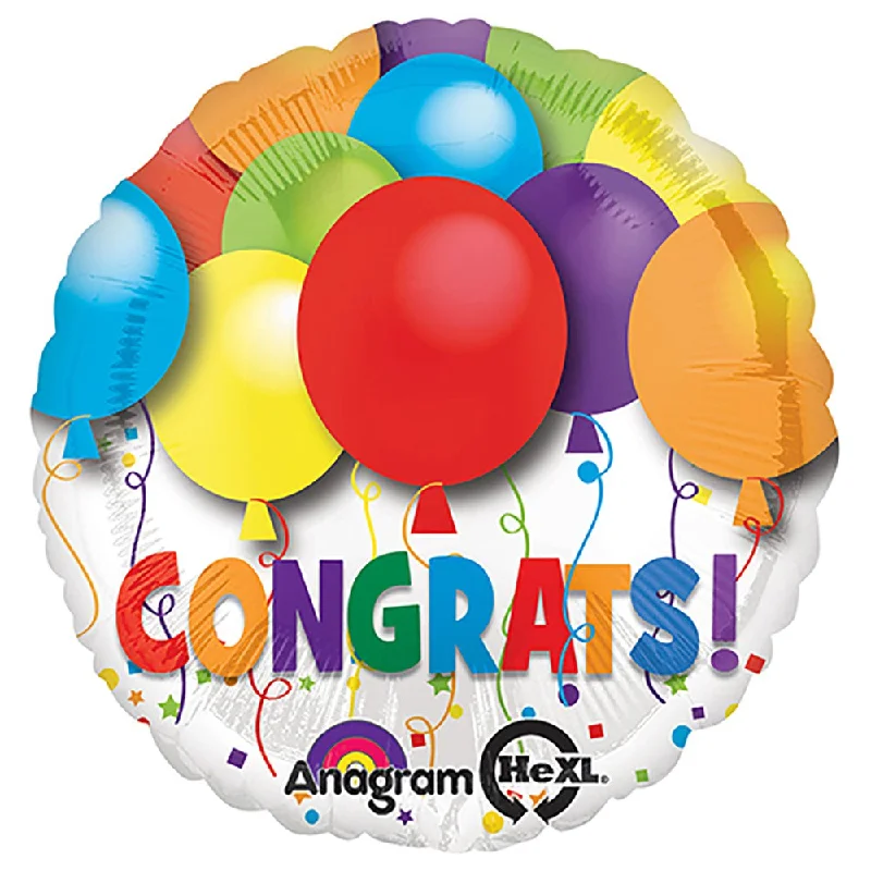 Minimal Comfort 18 inch BOLD CONGRATULATIONS BALLOONS