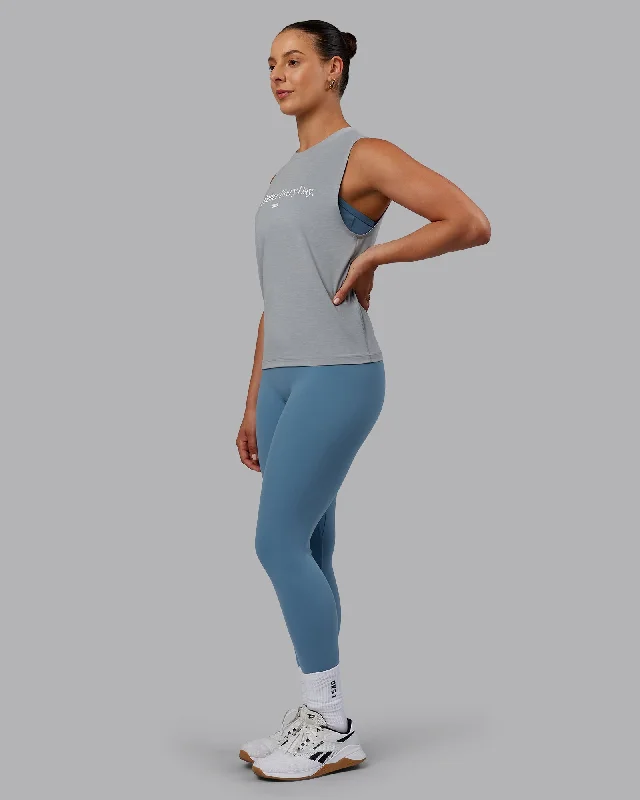 Trendy Wear Unleash 1% Better Training Tank - Circular Grey-White