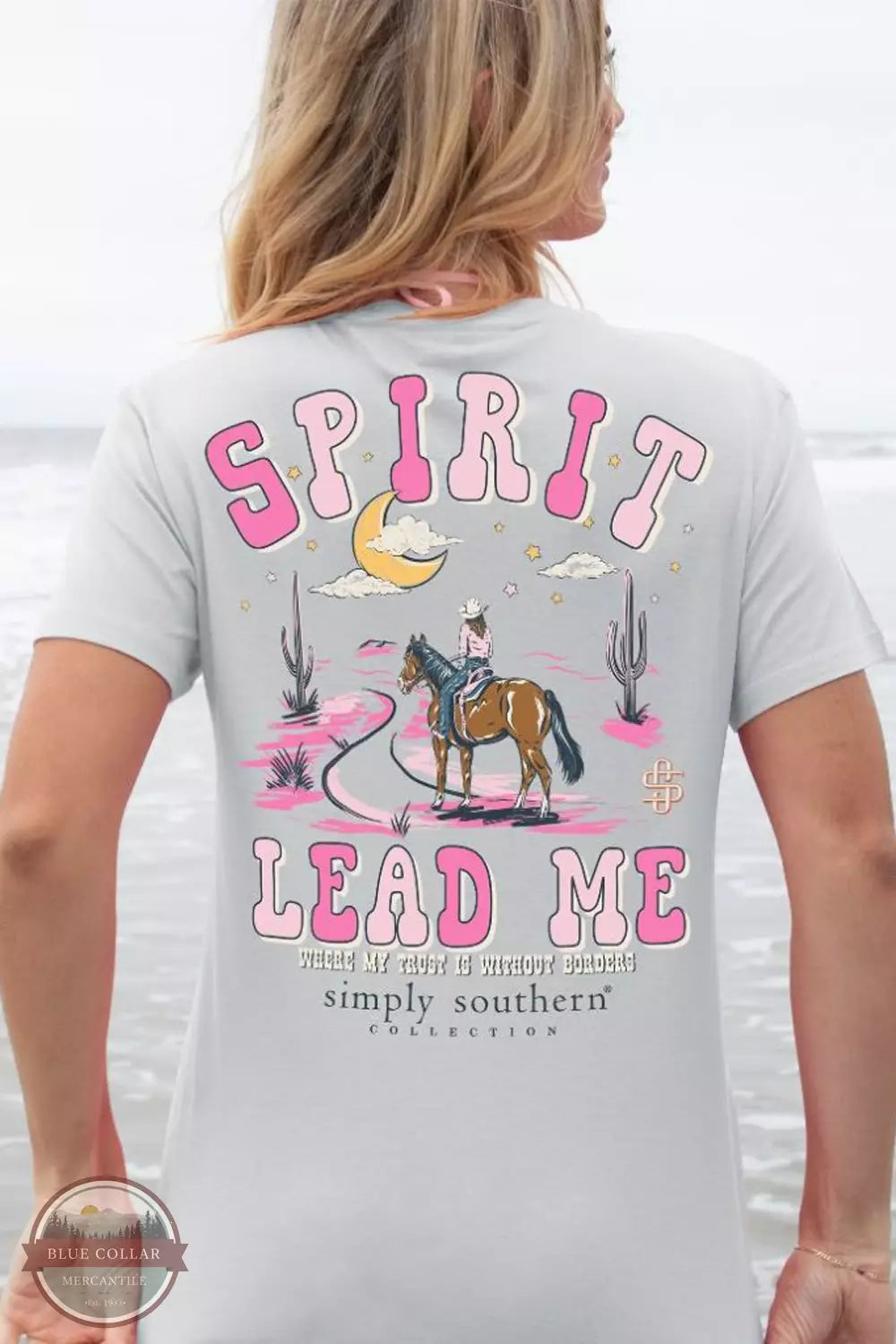 Comfortable Tops Spirit Lead Me Short Sleeve T-Shirt SS-SPIRIT-WHITEWATER
