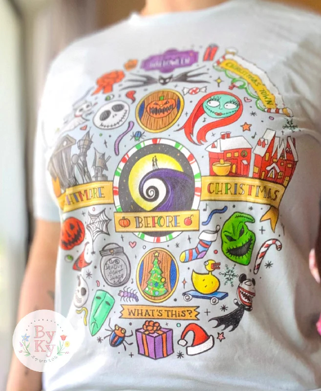 Trendy And Casual Nightmare Christmas Halloween Unisex Tee