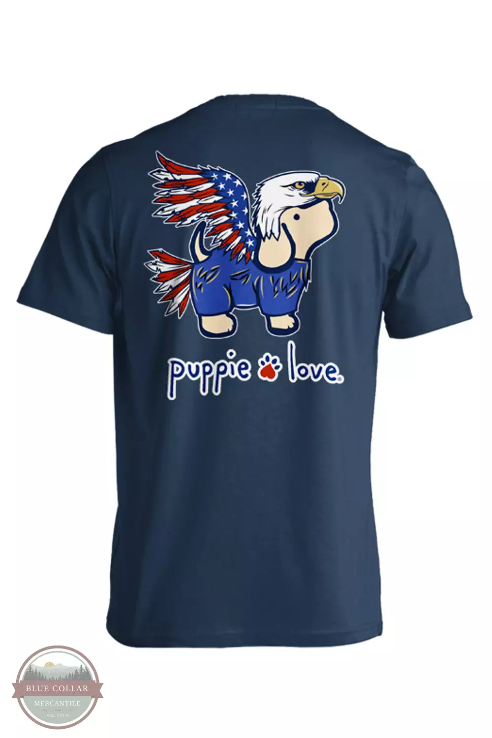 Retro Dress SPL1596 Bald Eagle Pup Short Sleeve T-Shirt