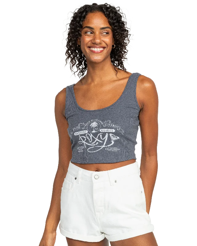 Fresh Comfort Vintage Roxy Dive In Tank Top - Mood Indigo