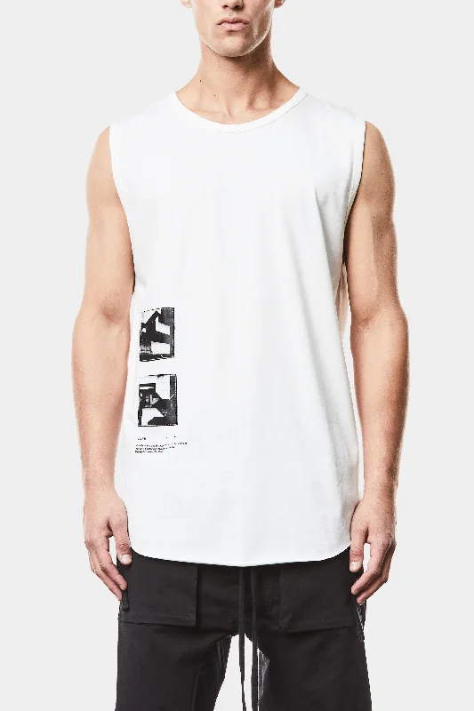 Fashion Expert Printed tank top, White