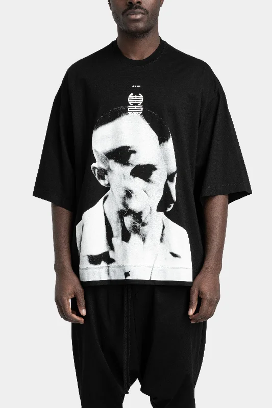 High-quality Design Oversized printed T-Shirt, Black