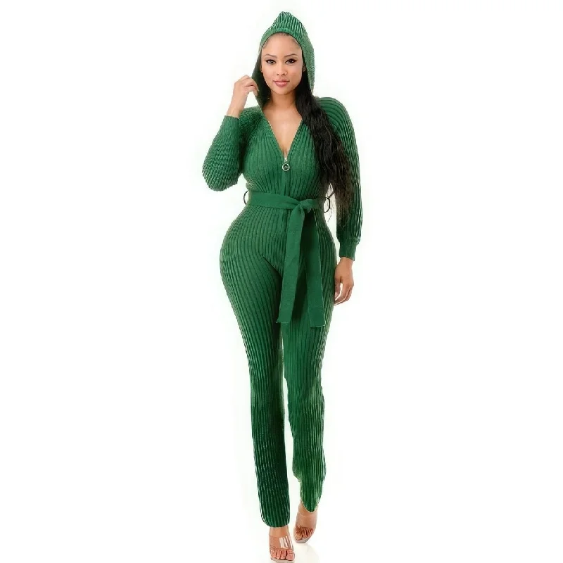 European Plan Monroe Hooded Jumpsuit