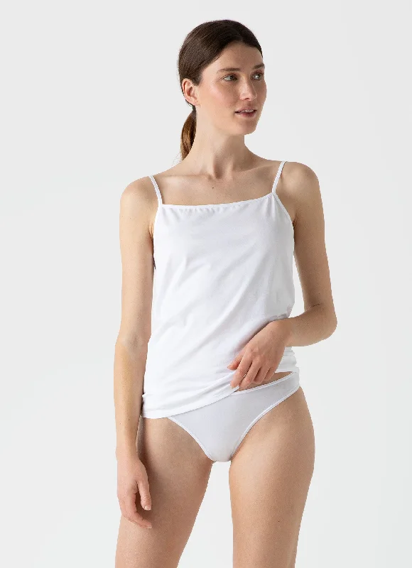 Trendy Casuals Women's Cotton Cami in White