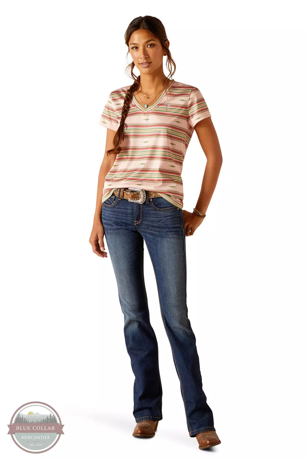 Comfortable Dresses Laguna Serape Short Sleeve T-Shirt 10048820