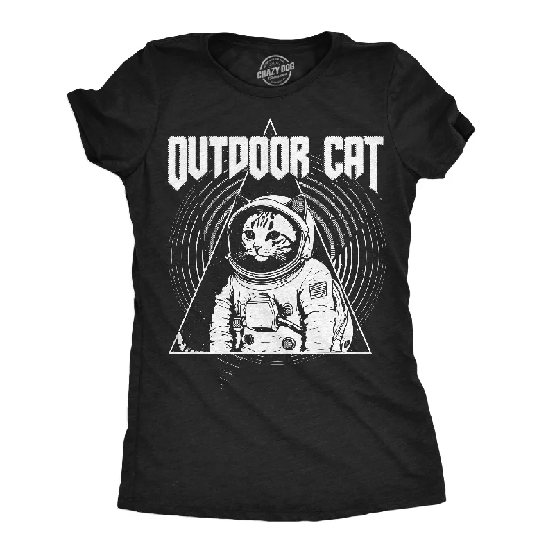 Urban Sense Outdoor Cat Space Women's T Shirt