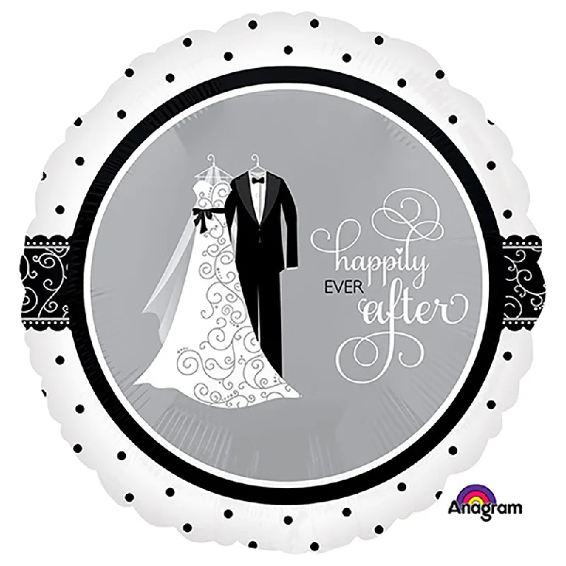 Lounge Wear 18 inch BLACK & WHITE WEDDING