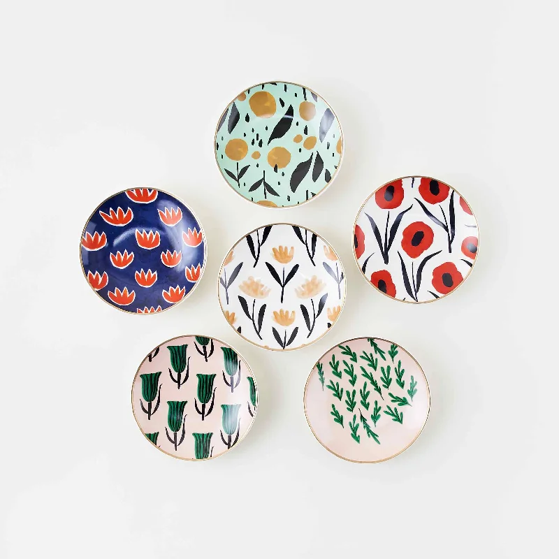 Fresh And Simple Mod Prints Ceramic Trinket Dish