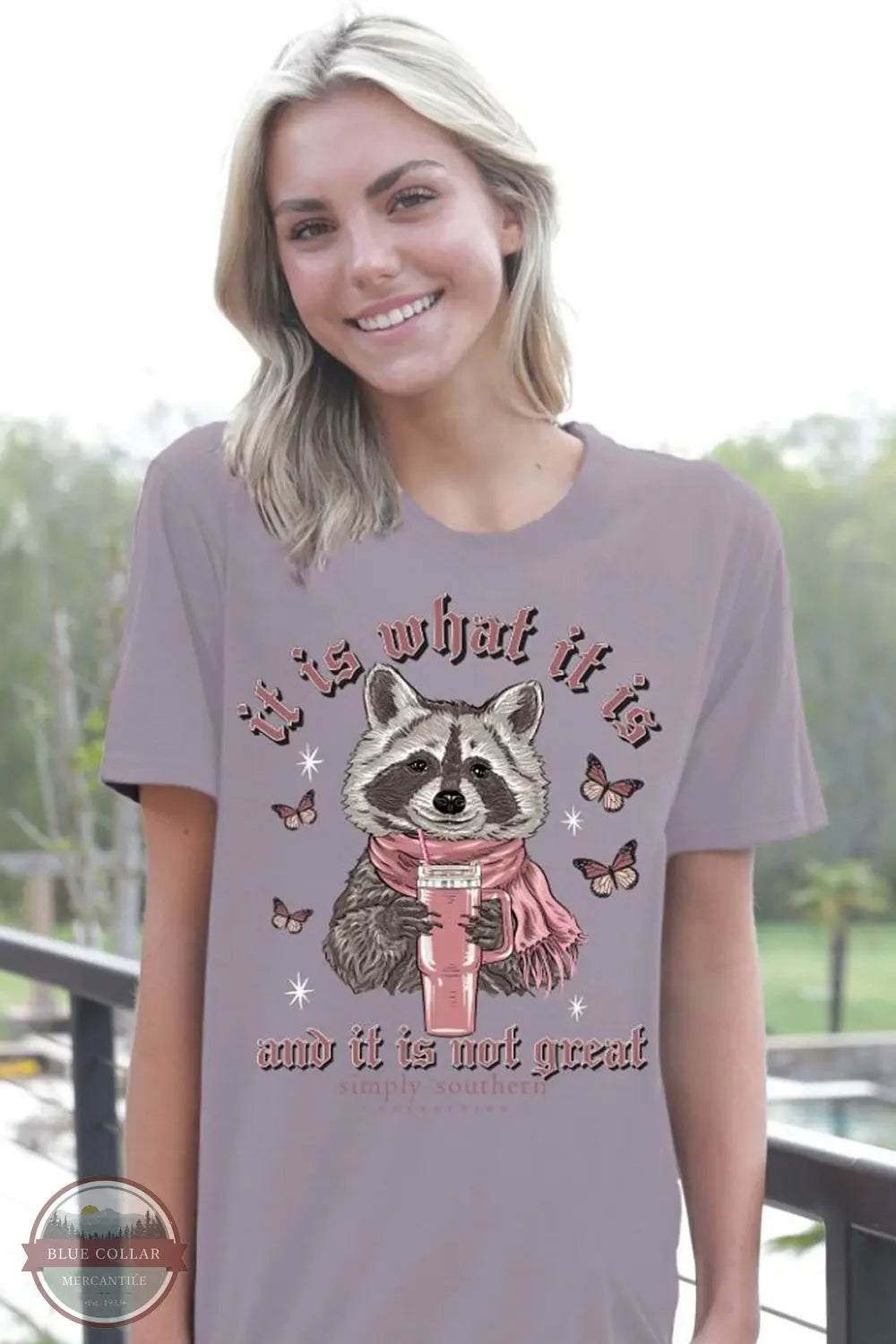 Cozy Look It Is What It Is and It Is Not Great Short Sleeve Shirt SS-RACCOON-PARAGON