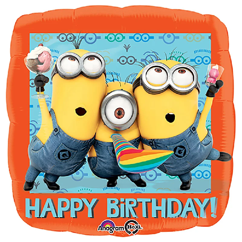 Romantic And Sweet 18 inch DESPICABLE ME HAPPY BIRTHDAY