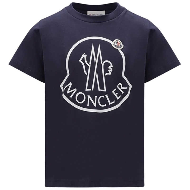 Luxury Customization Moncler T-Shirt Navy