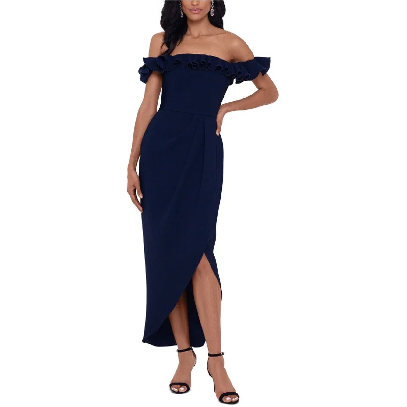 Casual And Comfortable Xscape Womens Solid Gown Dress