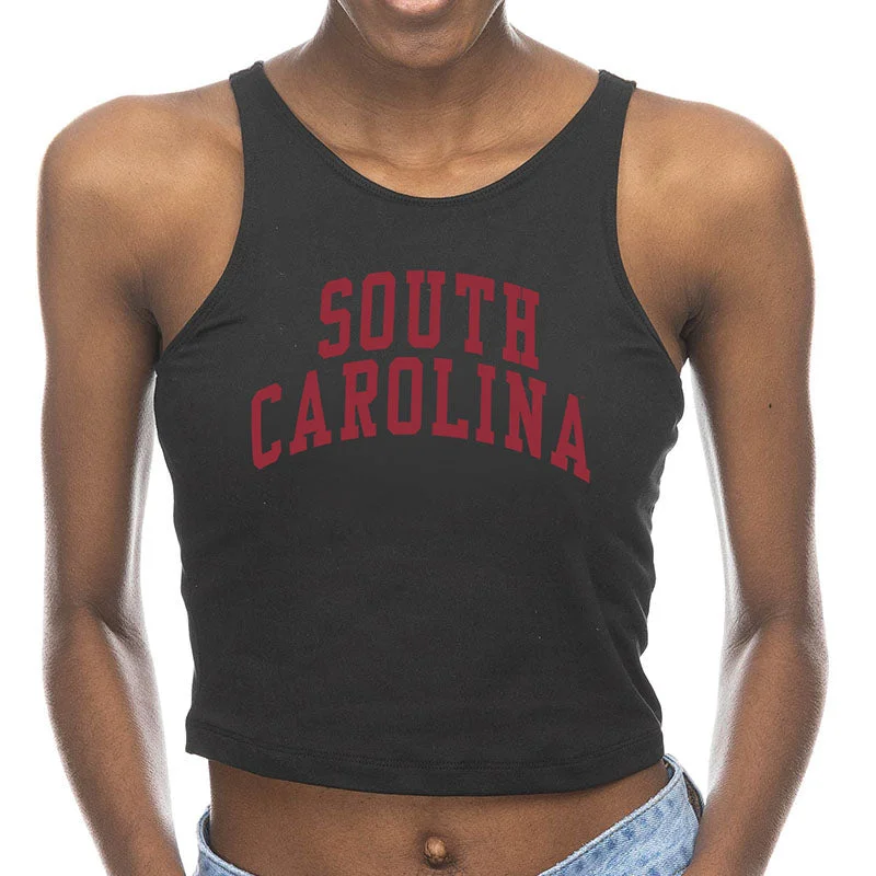 Fashionable And Versatile USC Arch First Down Cropped Tank
