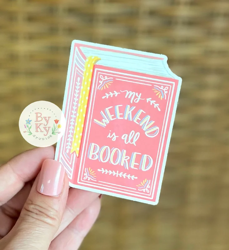 Youthful All Booked Vinyl Sticker