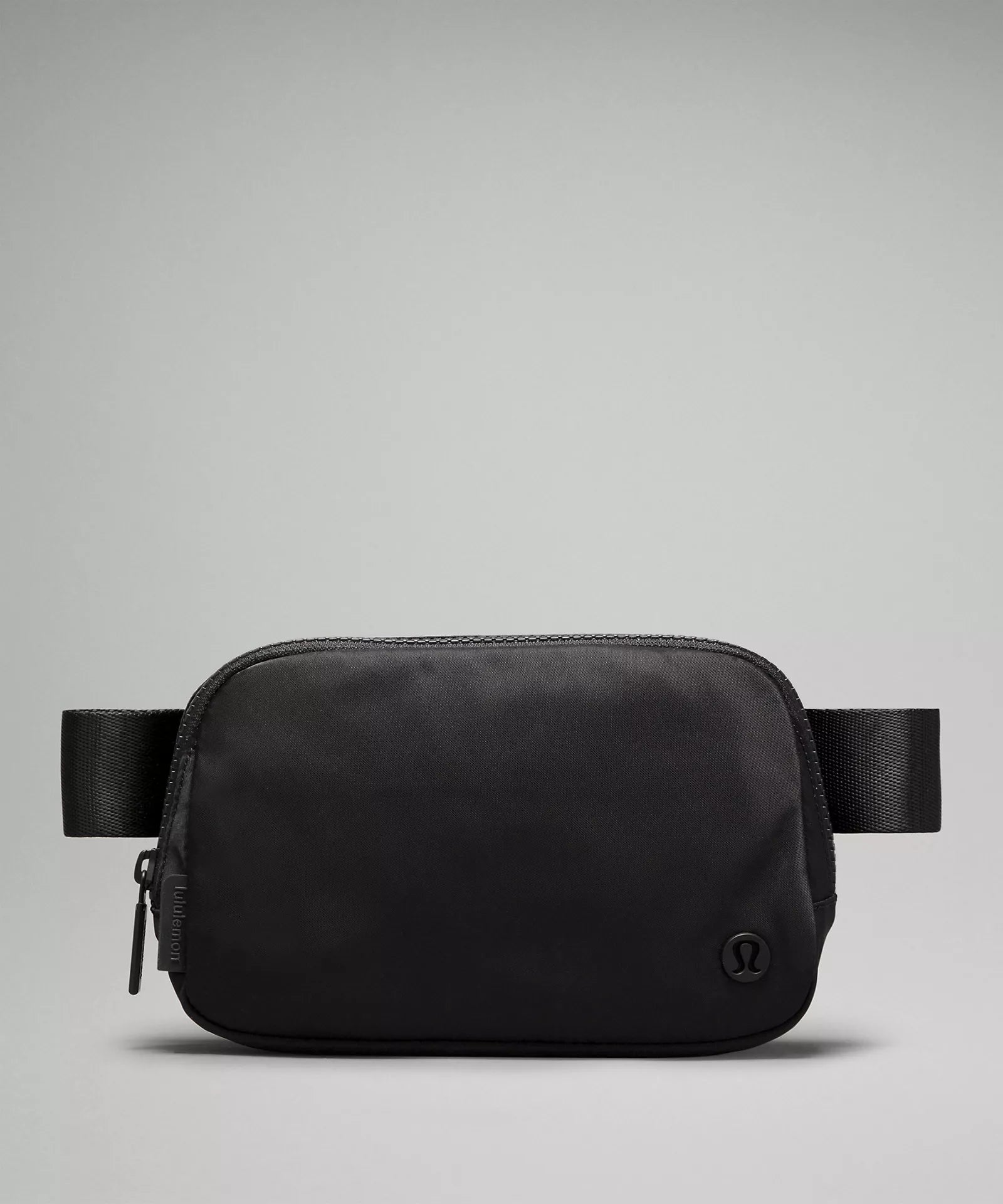 Embroidered Letters Everywhere Belt Bag 1L | Black/Black