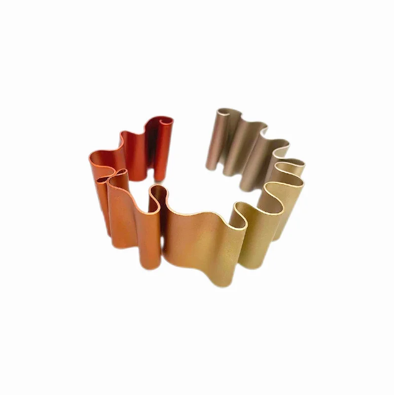 Romantic And Fresh CABO | Bangle | Bangle | Mermaid's Tail Collection | Bangle - Orange/Gold/Silver