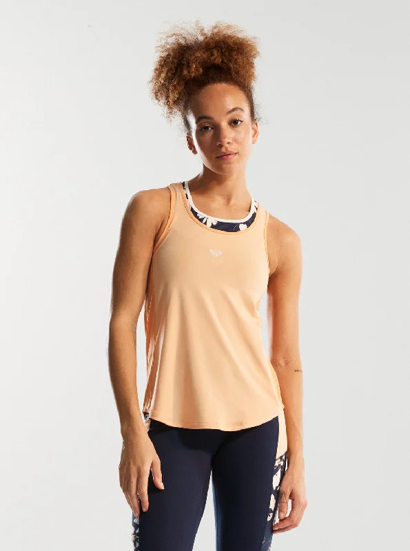 High-end Wear Pure Pursuit Mesh TanK - Peach Fuzz