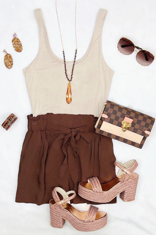 Stylish Comfort Ready For Anything Bodysuit - Khaki