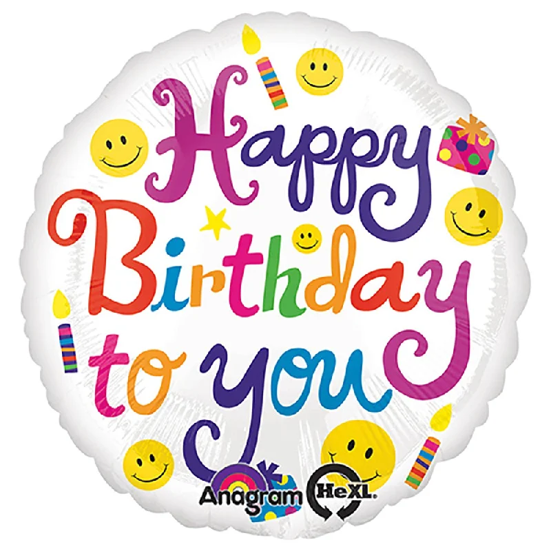 Simple Elegance 18 inch BOLD BIRTHDAY TO YOU