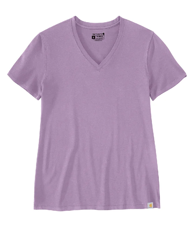 Weekend Style Carhartt Women's Relaxed Fit V-Neck T-shirt - Lupine
