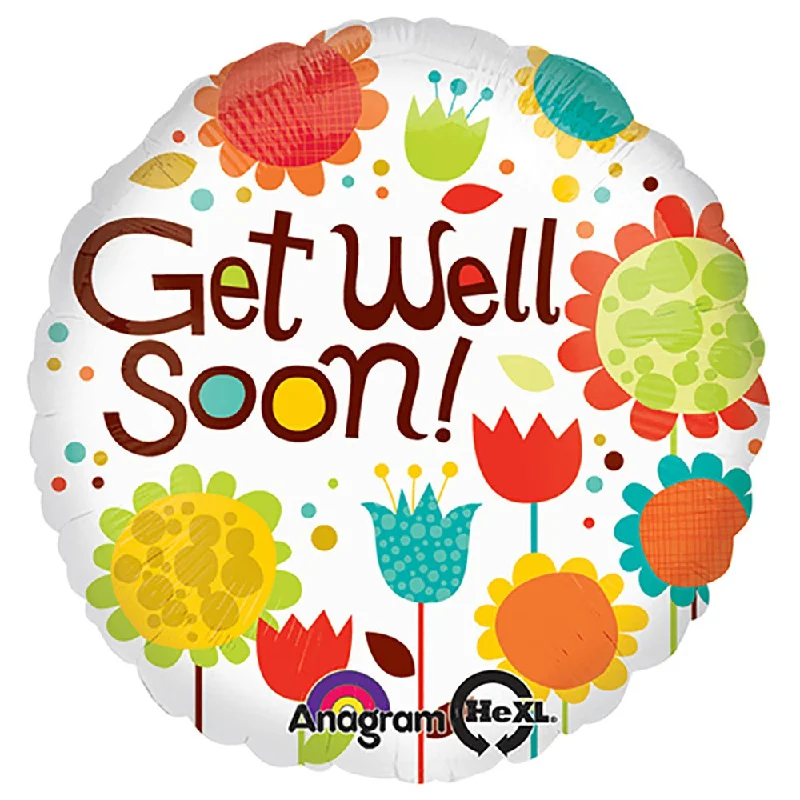 Layered Style 18 inch CHEERY FLOWERS GET WELL