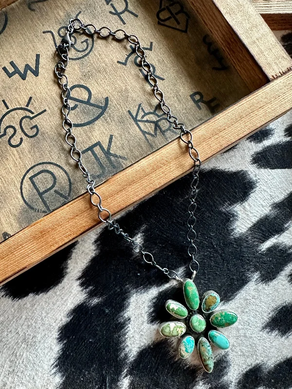 Body Design Kingman Turquoise & Sonoran Gold Pendant Necklace