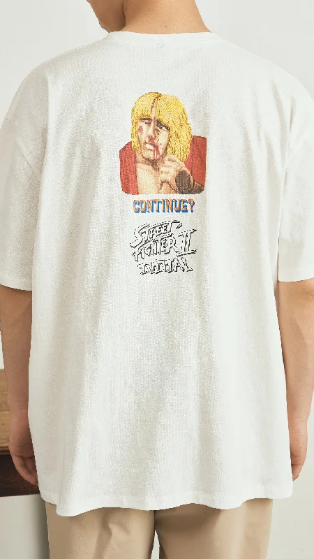 High-waisted pants style [INITIALGENTLEMAN x Street Fighter] Tee (Ken)