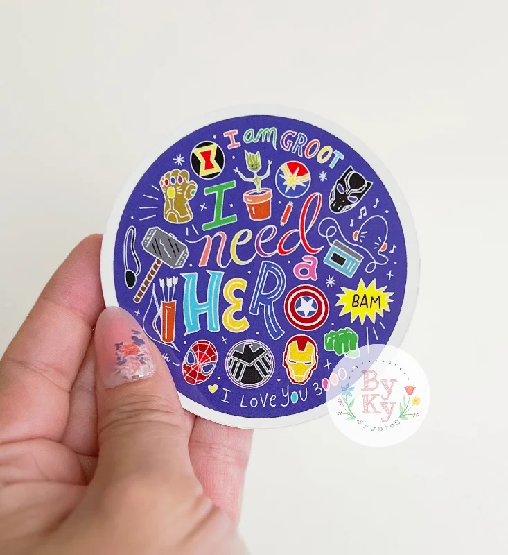 Versatile Items Hero Vinyl Sticker
