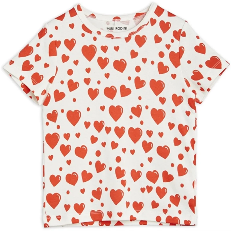 Soft Clothing Mini Rodini Hearts Aop T-shirt Multi