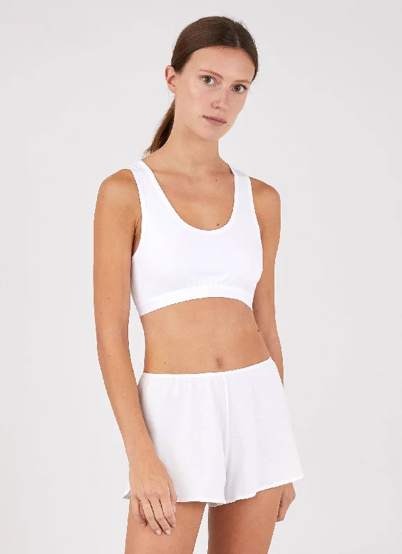 Breezy Style Women's Crop Top in White