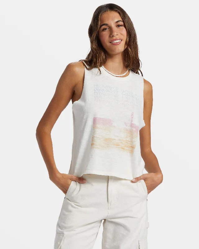 Leisure And Entertainment Wave Rider Muscle Tank - Snow White