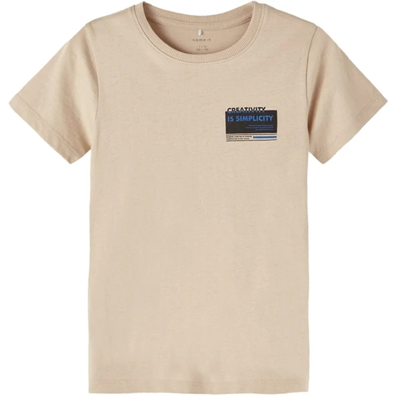 Slim Fit Name it Oxford Tan Nefrede T-Shirt