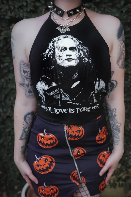 Retro Fashion The Crow Halter Top