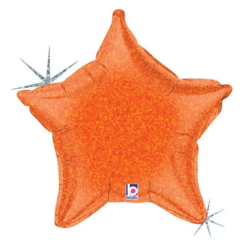 Noble Temperament 21 inch ORANGE HOLOGRAPHIC STAR