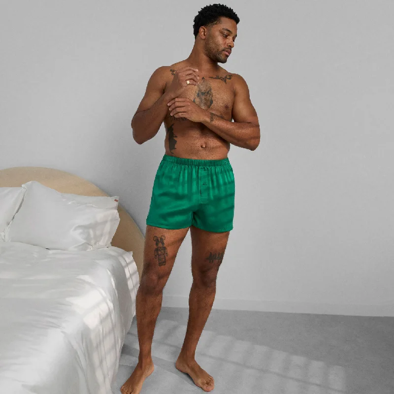 Comfortable Tops Men's Washable Silk Boxer