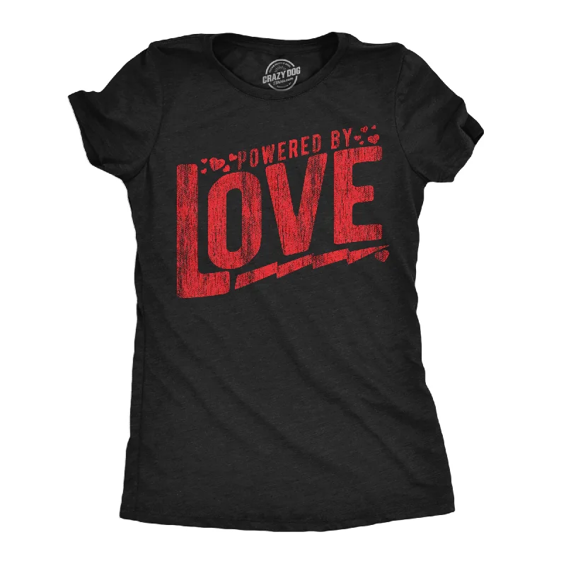 Knitted Design Powered By Love Women's T Shirt