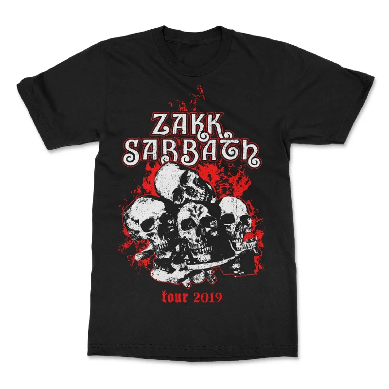 Multifunctional Style Zakk Sabbath "Skulls" T-Shirt