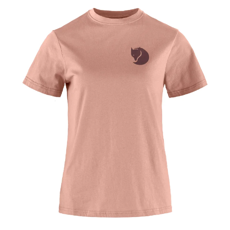 Urban Design Sense Fjallraven Womens Fox Boxy Logo Tee Dusty Rose