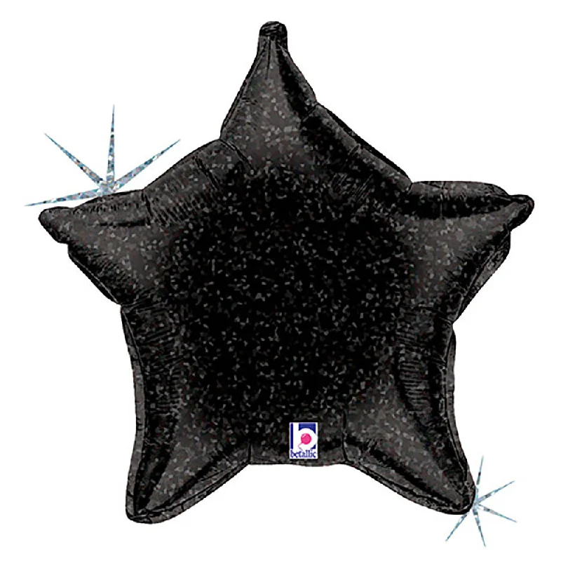 New Products 21 inch BLACK HOLOGRAPHIC STAR