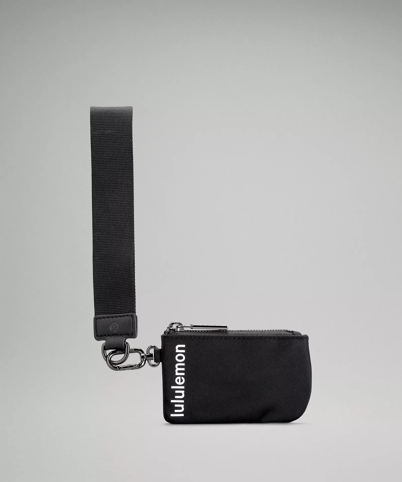 Simple And Comfortable Dual Pouch Wristlet | Black
