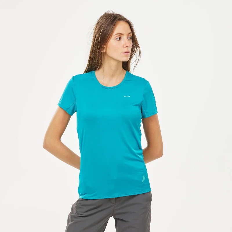 Fashionable And Versatile Quechua Women's Mountain Walking Short-Sleeved T-Shirt MH100