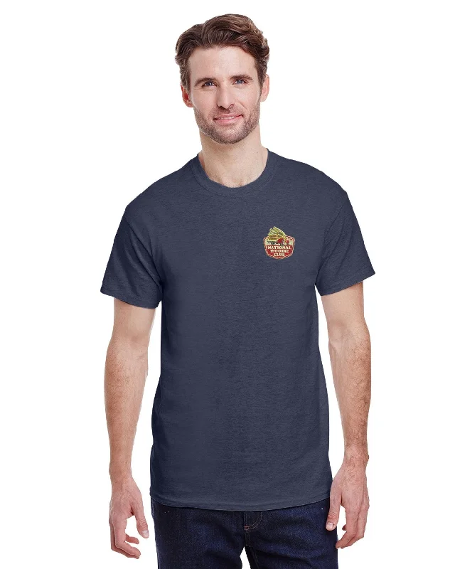 Classic Retro Woodie Club EMBROIDERED T-Shirt (LEFT CHEST)