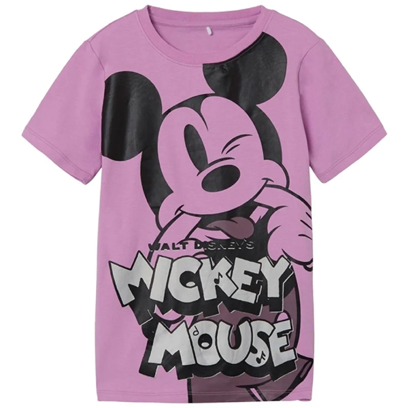 Party Wear Name it Violet Tulle Jomi Mickey T-Shirt