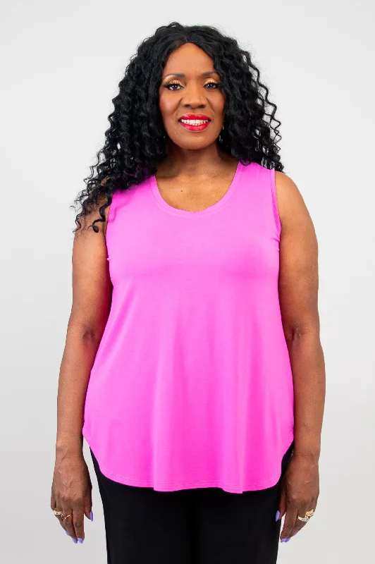 Celebrity Style Jazz Tank, Pink, Bamboo
