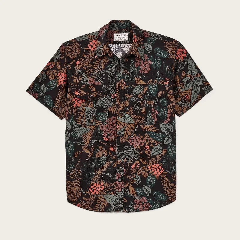 Modernism FILSON'S WASHED SHORT SLEEVE FEATHER CLOTH SHIRT