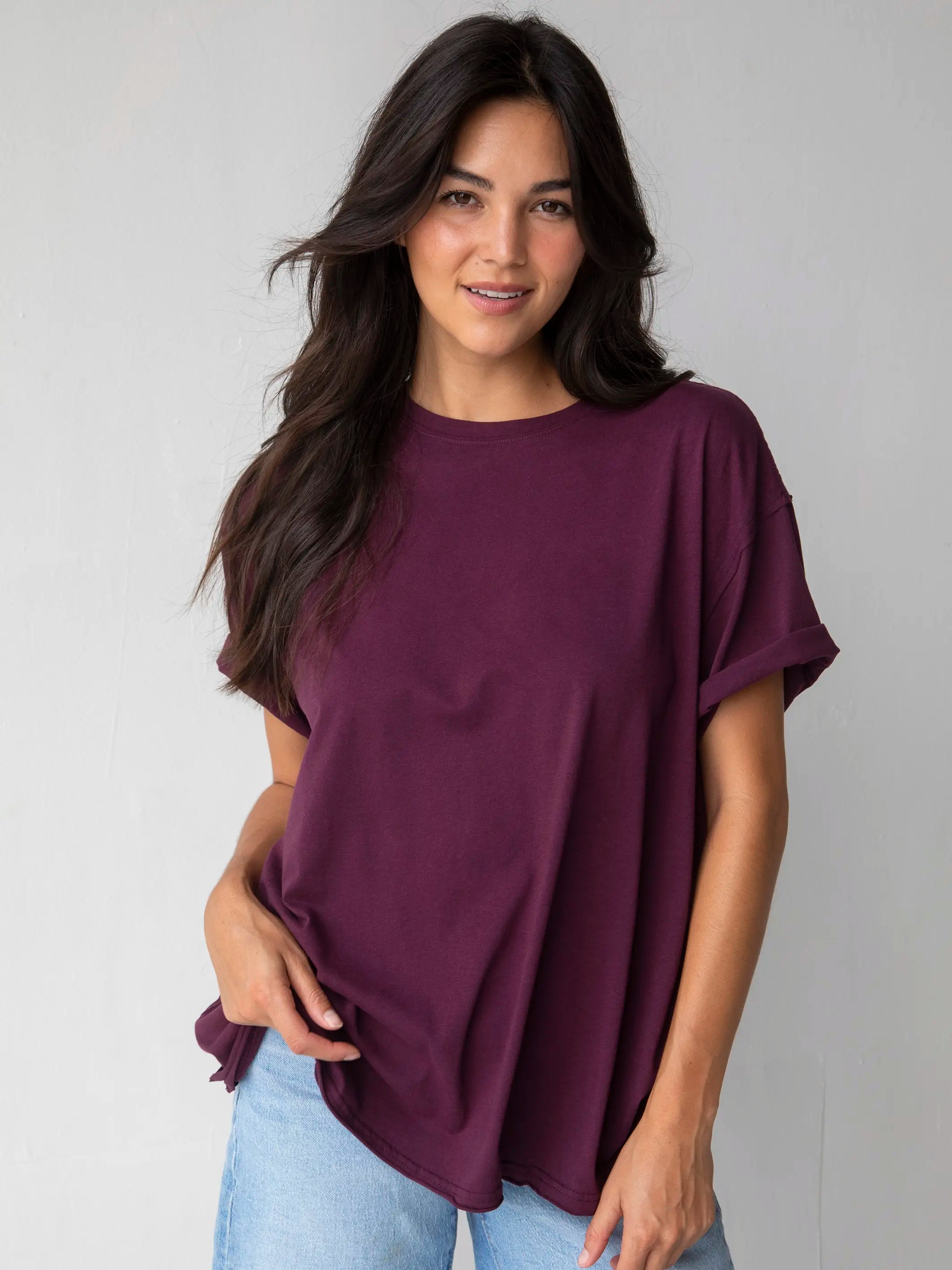 Classic Series Take It In Cotton Tee - Cranberry