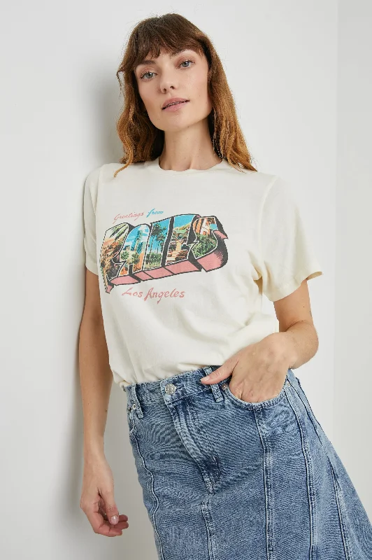 Exquisite Craftsmanship BOYFRIEND T-SHIRT - RAILS LOS ANGELES ECRU